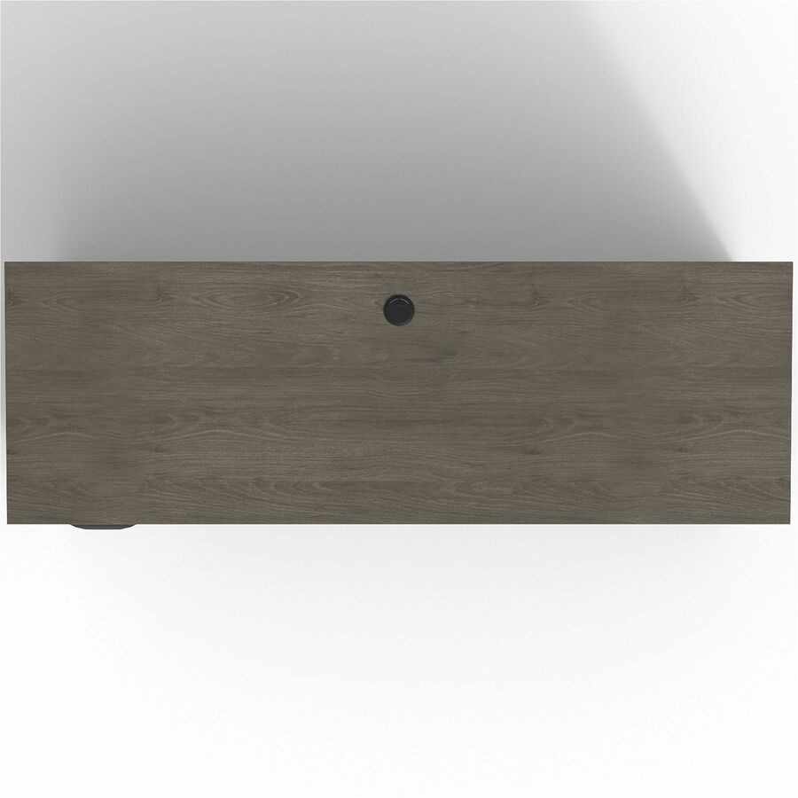 Lorell Prominence 2.0 Left-Pedestal Credenza - 72" x 24"29" , 1" Top, 0.1" Edge - 2 x File Drawer(s) - Single Pedestal on Left Side - Band Edge - Material: Particleboard - Finish: Thermofused Melamine (TFM)