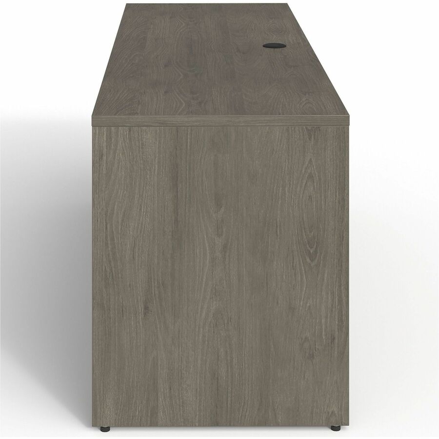 Lorell Prominence 2.0 Left-Pedestal Credenza - 72" x 24"29" , 1" Top, 0.1" Edge - 2 x File Drawer(s) - Single Pedestal on Left Side - Band Edge - Material: Particleboard - Finish: Thermofused Melamine (TFM)