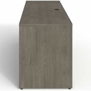 Lorell Prominence 2.0 Left-Pedestal Credenza - 72" x 24"29" , 1" Top, 0.1" Edge - 2 x File Drawer(s) - Single Pedestal on Left Side - Band Edge - Material: Particleboard - Finish: Thermofused Melamine (TFM)