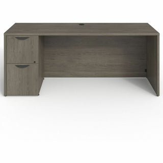 Lorell Prominence 2.0 Left-Pedestal Credenza - 72" x 24"29" , 1" Top, 0.1" Edge - 2 x File Drawer(s) - Single Pedestal on Left Side - Band Edge - Material: Particleboard - Finish: Thermofused Melamine (TFM)