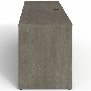 Lorell Prominence 2.0 Right-Pedestal Credenza - 72" x 24"29" , 1" Top, 0.1" Edge - 2 x File Drawer(s) - Single Pedestal on Right Side - Band Edge - Material: Particleboard - Finish: Thermofused Melamine (TFM)