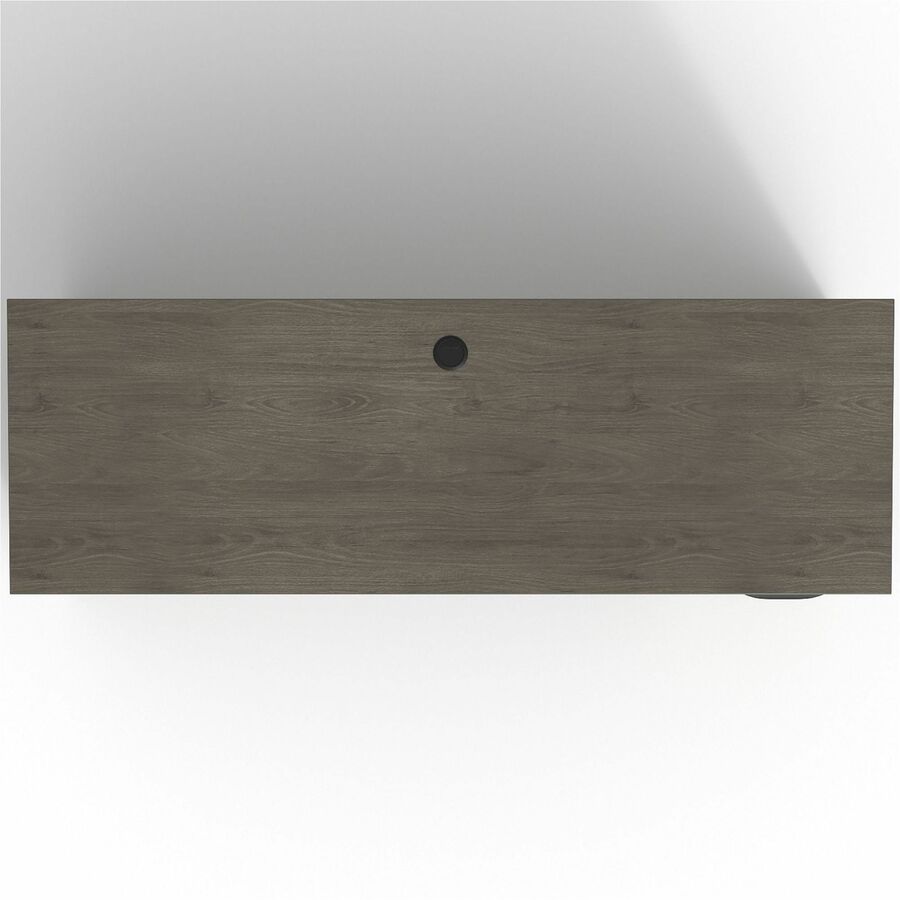 Lorell Prominence 2.0 Right-Pedestal Credenza - 72" x 24"29" , 1" Top, 0.1" Edge - 2 x File Drawer(s) - Single Pedestal on Right Side - Band Edge - Material: Particleboard - Finish: Thermofused Melamine (TFM)