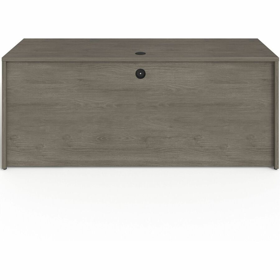 Lorell Prominence 2.0 Right-Pedestal Credenza - 72" x 24"29" , 1" Top, 0.1" Edge - 2 x File Drawer(s) - Single Pedestal on Right Side - Band Edge - Material: Particleboard - Finish: Thermofused Melamine (TFM)