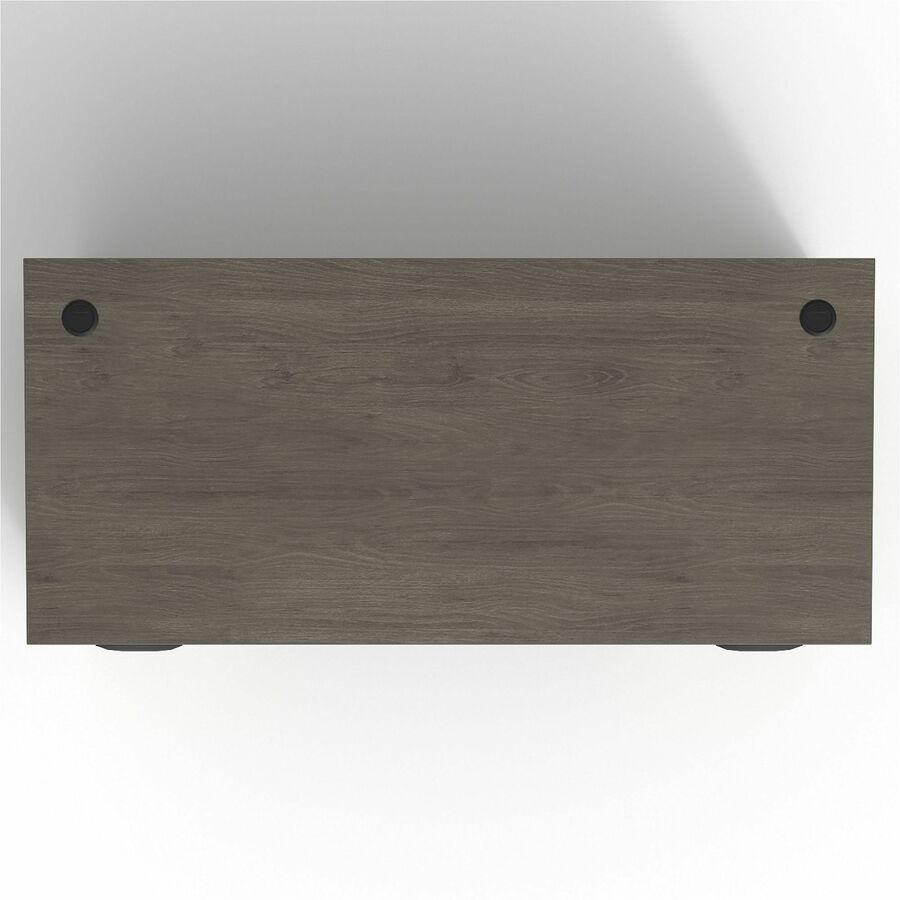 Lorell Prominence 2.0 Double-Pedestal Desk - 66" x 30"29" , 1" Top, 0.1" Edge - 5 x File, Box Drawer(s) - Double Pedestal on Left/Right Side - Band Edge - Material: Particleboard - Finish: Thermofused Melamine (TFM)