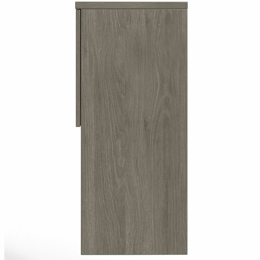 Lorell Prominence 2.0 Hutch - 66" x 16"39" - 4 Door(s) - Material: Particleboard - Finish: Gray Elm, Thermofused Melamine (TFM), Laminate