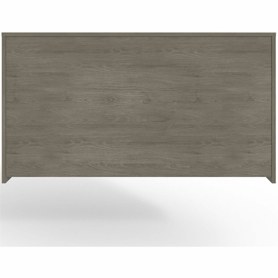 Lorell Prominence 2.0 Hutch - 72" x 16"39" - 4 Door(s) - Material: Particleboard - Finish: Gray Elm, Thermofused Melamine (TFM), Laminate