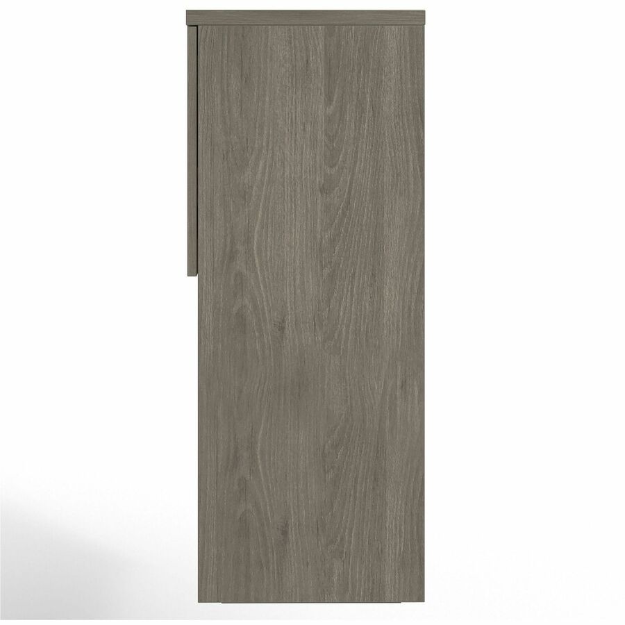 Lorell Prominence 2.0 Hutch - 72" x 16"39" - 4 Door(s) - Material: Particleboard - Finish: Gray Elm, Thermofused Melamine (TFM), Laminate