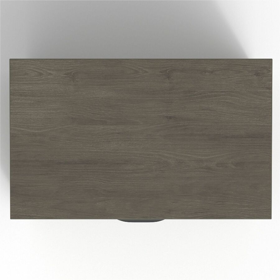 Lorell Prominence 2.0 Lateral File - 36" x 22"29" , 1" Top, 0.1" Edge - 2 x File Drawer(s) - Band Edge - Material: Laminate - Finish: Gray Elm