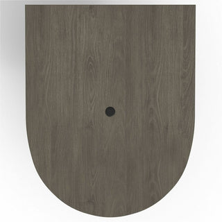 Lorell Prominence 2.0 Half-Racetrack Conference Tabletop - 60" x 48" x 1.5" , 0.1" Edge - Band Edge - Material: Particleboard - Finish: Laminate, Gray Elm