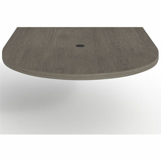 Lorell Prominence 2.0 Half-Racetrack Conference Tabletop - 60" x 48" x 1.5" , 0.1" Edge - Band Edge - Material: Particleboard - Finish: Laminate, Gray Elm