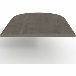 Lorell Prominence 2.0 Half-Racetrack Conference Tabletop - 72" x 48" x 1.5" , 0.1" Edge - Band Edge - Material: Particleboard - Finish: Laminate, Gray Elm