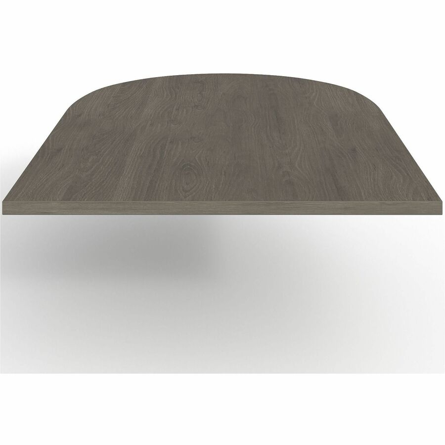 Lorell Prominence 2.0 Half-Racetrack Conference Tabletop - 72" x 48" x 1.5" , 0.1" Edge - Band Edge - Material: Particleboard - Finish: Laminate, Gray Elm