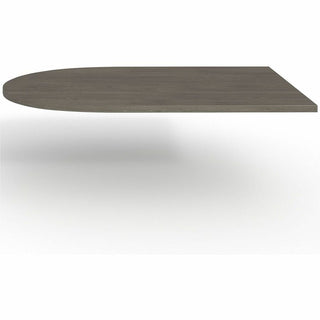 Lorell Prominence 2.0 Half-Racetrack Conference Tabletop - 72" x 48" x 1.5" , 0.1" Edge - Band Edge - Material: Particleboard - Finish: Laminate, Gray Elm