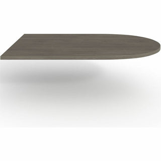 Lorell Prominence 2.0 Half-Racetrack Conference Tabletop - 72" x 48" x 1.5" , 0.1" Edge - Band Edge - Material: Particleboard - Finish: Laminate, Gray Elm
