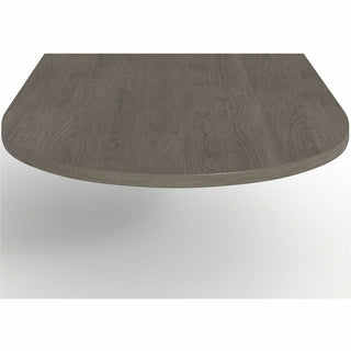 Lorell Prominence 2.0 Half-Racetrack Conference Tabletop - 72" x 48" x 1.5" , 0.1" Edge - Band Edge - Material: Particleboard - Finish: Laminate, Gray Elm