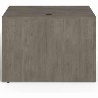 Lorell Prominence 2.0 Left Return - 42" x 24"29" , 1" Top, 0.1" Edge - 2 x File Drawer(s) - Band Edge - Material: Particleboard - Finish: Gray Elm, Thermofused Melamine (TFM), Laminate