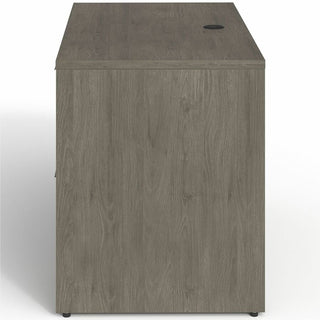 Lorell Prominence 2.0 Right Return - 42" x 24"29" , 1" Top, 0.1" Edge - 2 x File Drawer(s) - Band Edge - Material: Particleboard - Finish: Gray Elm, Thermofused Melamine (TFM), Laminate