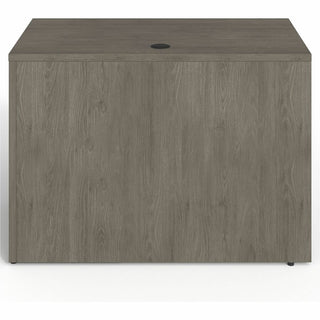 Lorell Prominence 2.0 Right Return - 42" x 24"29" , 1" Top, 0.1" Edge - 2 x File Drawer(s) - Band Edge - Material: Particleboard - Finish: Gray Elm, Thermofused Melamine (TFM), Laminate