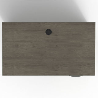 Lorell Prominence 2.0 Right Return - 42" x 24"29" , 1" Top, 0.1" Edge - 2 x File Drawer(s) - Band Edge - Material: Particleboard - Finish: Gray Elm, Thermofused Melamine (TFM), Laminate