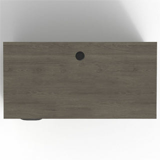 Lorell Prominence 2.0 Left Return - 48" x 24"29" , 1" Top, 0.1" Edge - 2 x File Drawer(s) - Band Edge - Material: Particleboard - Finish: Gray Elm, Thermofused Melamine (TFM), Laminate