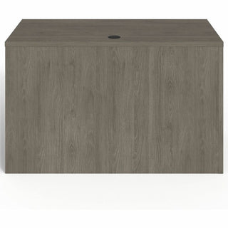 Lorell Prominence 2.0 Left Return - 48" x 24"29" , 1" Top, 0.1" Edge - 2 x File Drawer(s) - Band Edge - Material: Particleboard - Finish: Gray Elm, Thermofused Melamine (TFM), Laminate