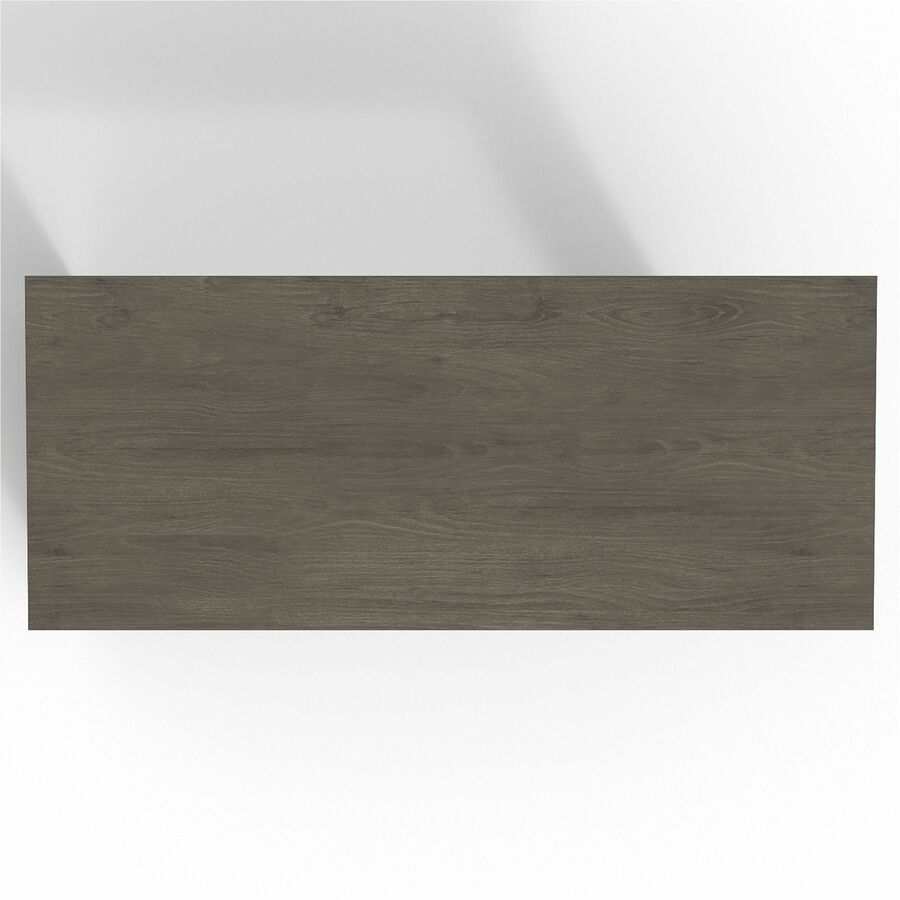 Lorell Prominence 2.0 Peninsula Desk - 72" x 30"29" , 1" Top, 0.1" Edge - Material: Particleboard, Thermofused Melamine (TFM) - Finish: Gray
