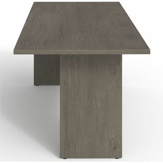 Lorell Prominence 2.0 Peninsula Desk - 72" x 30"29" , 1" Top, 0.1" Edge - Material: Particleboard, Thermofused Melamine (TFM) - Finish: Gray