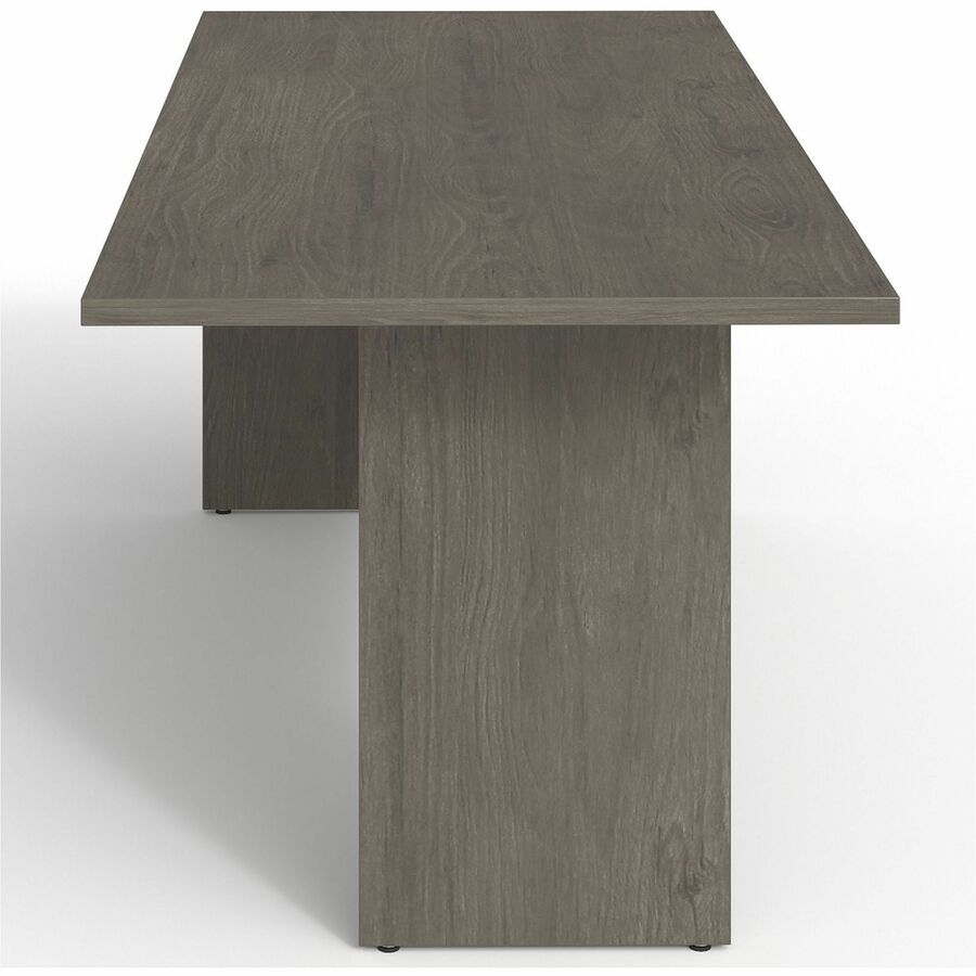Lorell Prominence 2.0 Peninsula Desk - 72" x 30"29" , 1" Top, 0.1" Edge - Material: Particleboard, Thermofused Melamine (TFM) - Finish: Gray