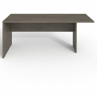Lorell Prominence 2.0 Peninsula Desk - 72" x 30"29" , 1" Top, 0.1" Edge - Material: Particleboard, Thermofused Melamine (TFM) - Finish: Gray