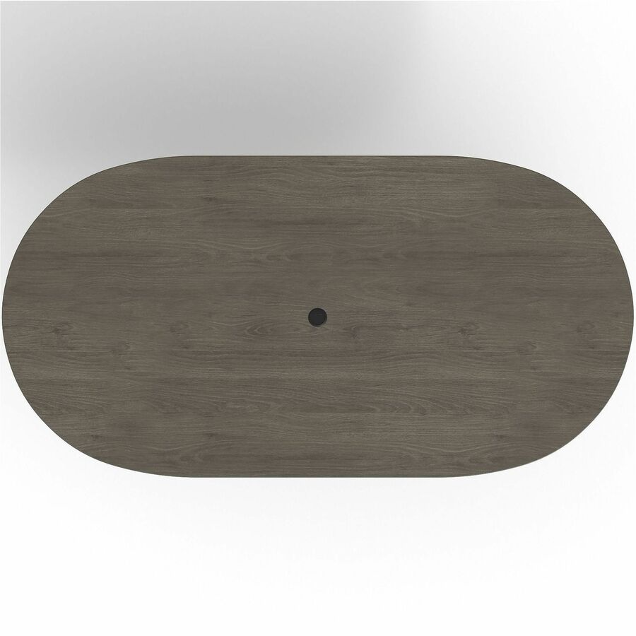 Lorell Prominence 2.0 Racetrack Conference Tabletop - 96" x 48" , 1.5" Top, 0.1" Edge - Material: Particleboard - Finish: Gray