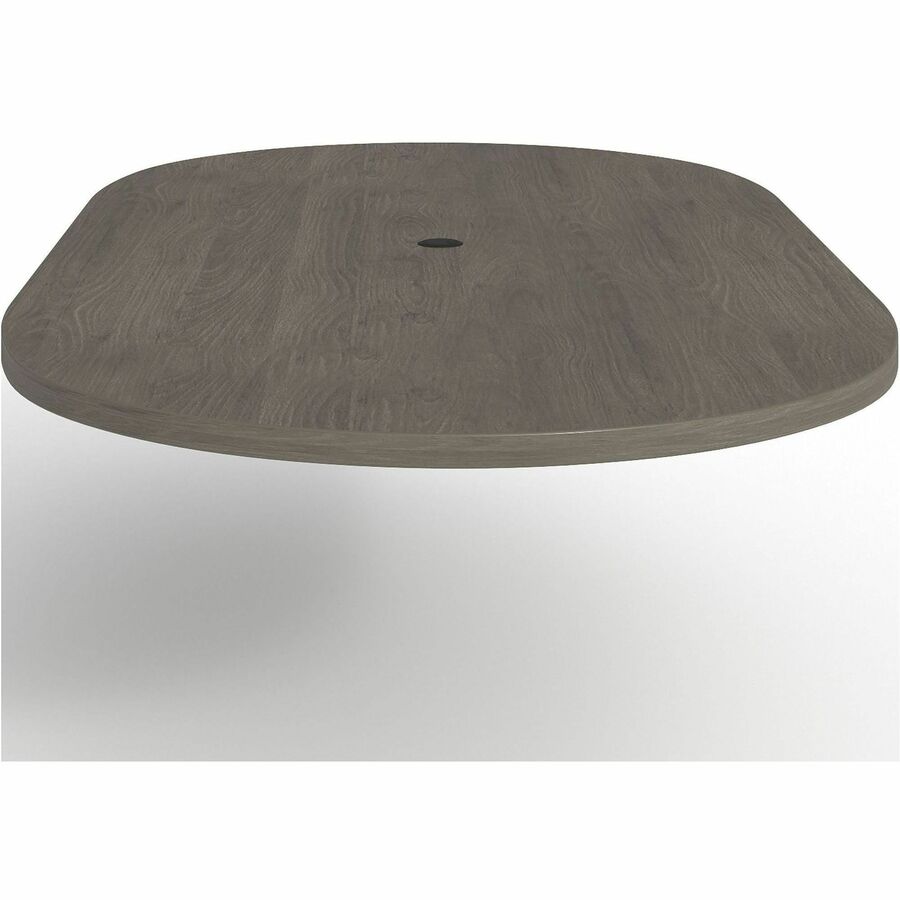 Lorell Prominence 2.0 Racetrack Conference Tabletop - 96" x 48" , 1.5" Top, 0.1" Edge - Material: Particleboard - Finish: Gray