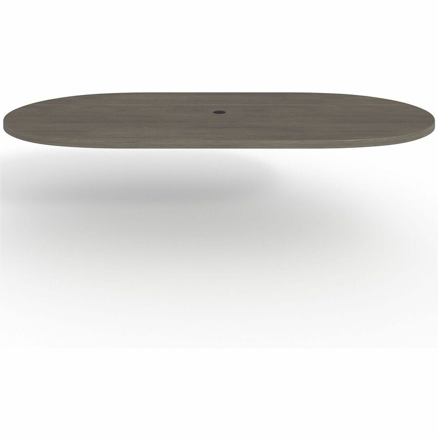 Lorell Prominence 2.0 Racetrack Conference Tabletop - 96" x 48" , 1.5" Top, 0.1" Edge - Material: Particleboard - Finish: Gray