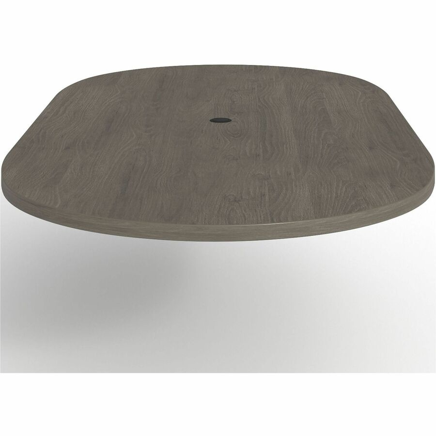 Lorell Prominence 2.0 Racetrack Conference Tabletop - 96" x 48" , 1.5" Top, 0.1" Edge - Material: Particleboard - Finish: Gray