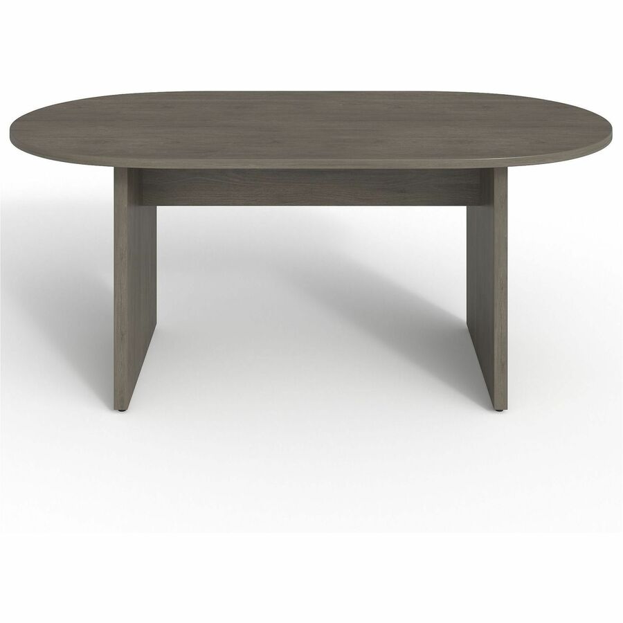 Lorell Prominence 2.0 Racetrack Conference Table - 72" x 36"29" , 1" Top, 0.1" Edge - Material: Particleboard - Finish: Gray