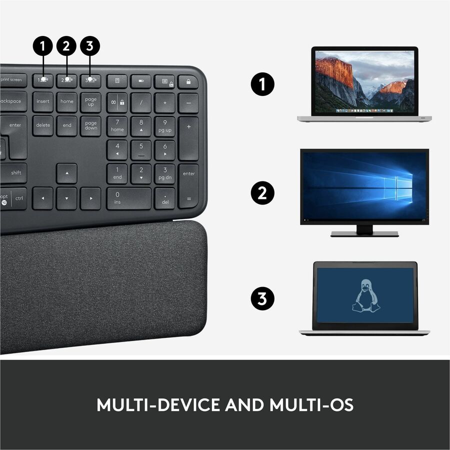 Ergo K860 Split Keyboard for Business, Graphite