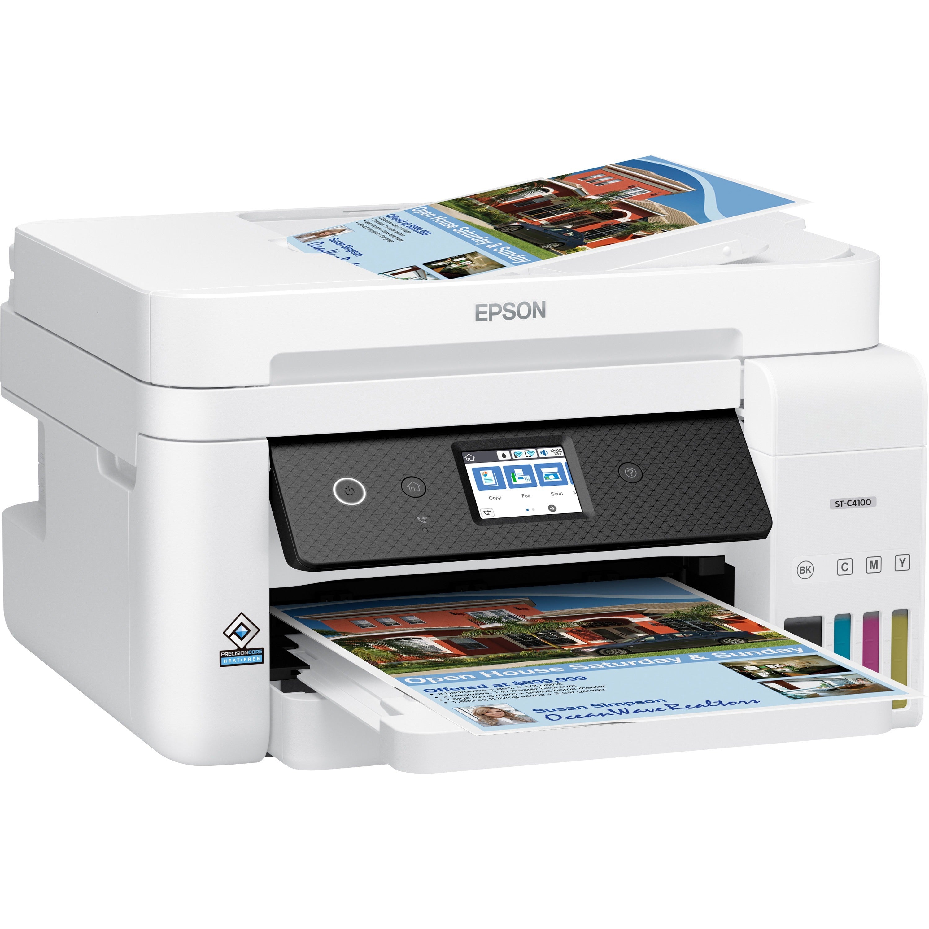 WorkForce ST-C4100 Supertank Color MFP, Copy/Fax/Print/Scan