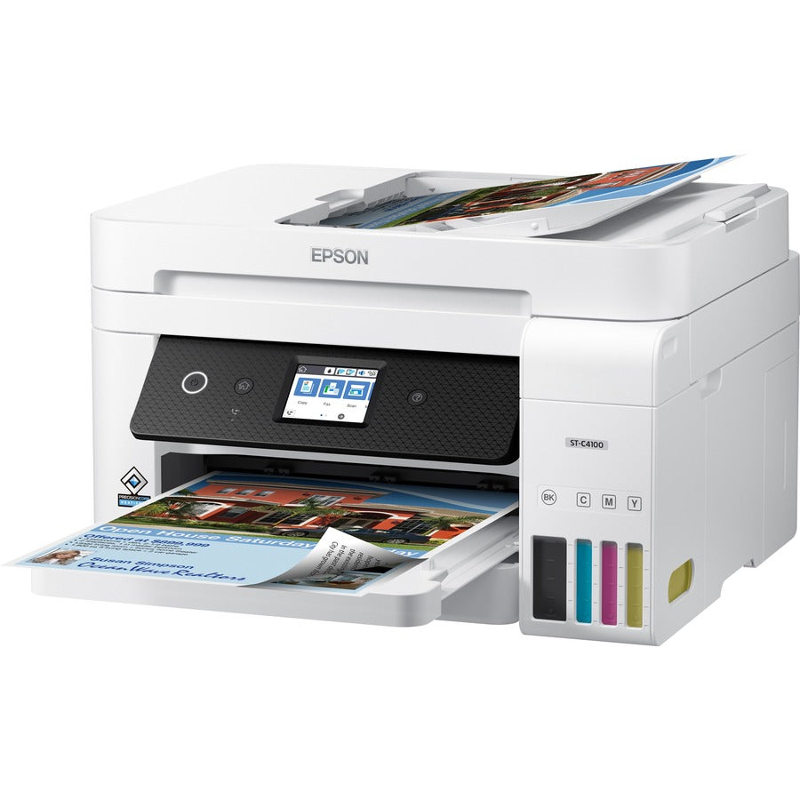 WorkForce ST-C4100 Supertank Color MFP, Copy/Fax/Print/Scan