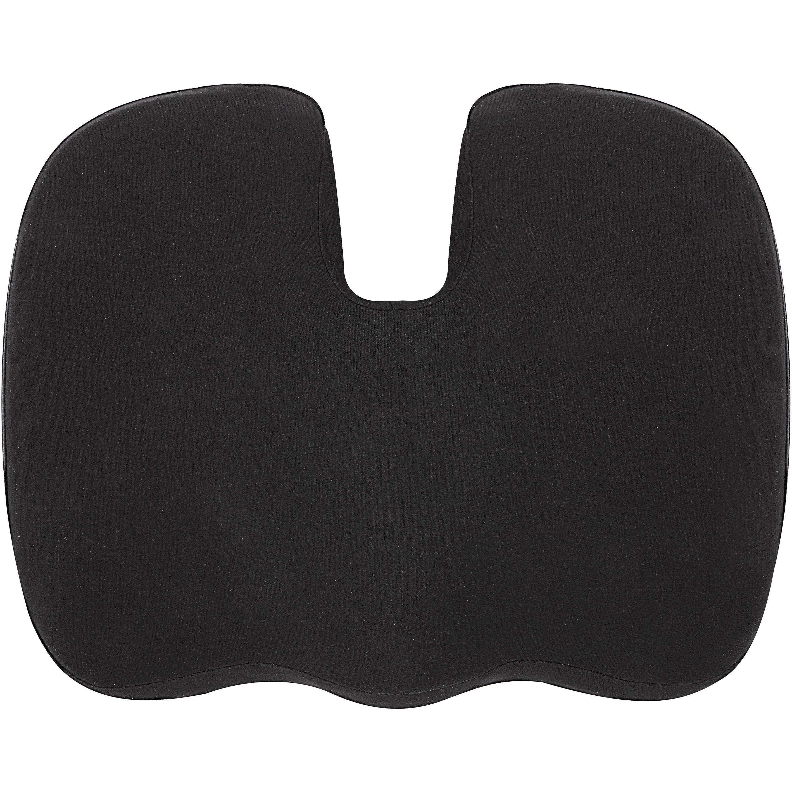 lorell-butterfly-shaped-seat-cushion-1750-x-1550-fabric-memory-foam-silicone-butterfly-comfortable-ergonomic-design-durable-machine-washable-zippered-anti-slip-black-1each_llr18307 - 4