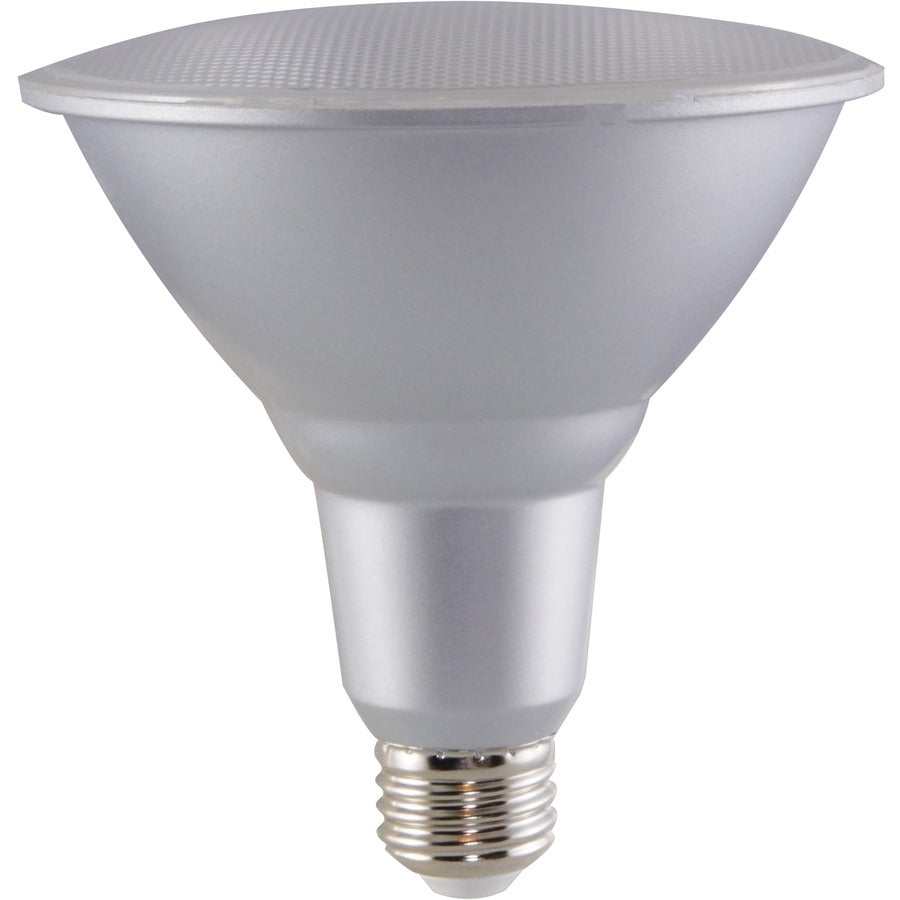 Satco 15W PAR38 LED Bulb - 15 W - 90 W Incandescent Equivalent Wattage - 120 V AC - 1200 lm - Parabolic Reflector - PAR38 Size - Clear - Warm White Light Color - E26 Base - 25000 Hour - 4940.3degF (2726.8degC) Color Temperature - 90 CRI - 40deg