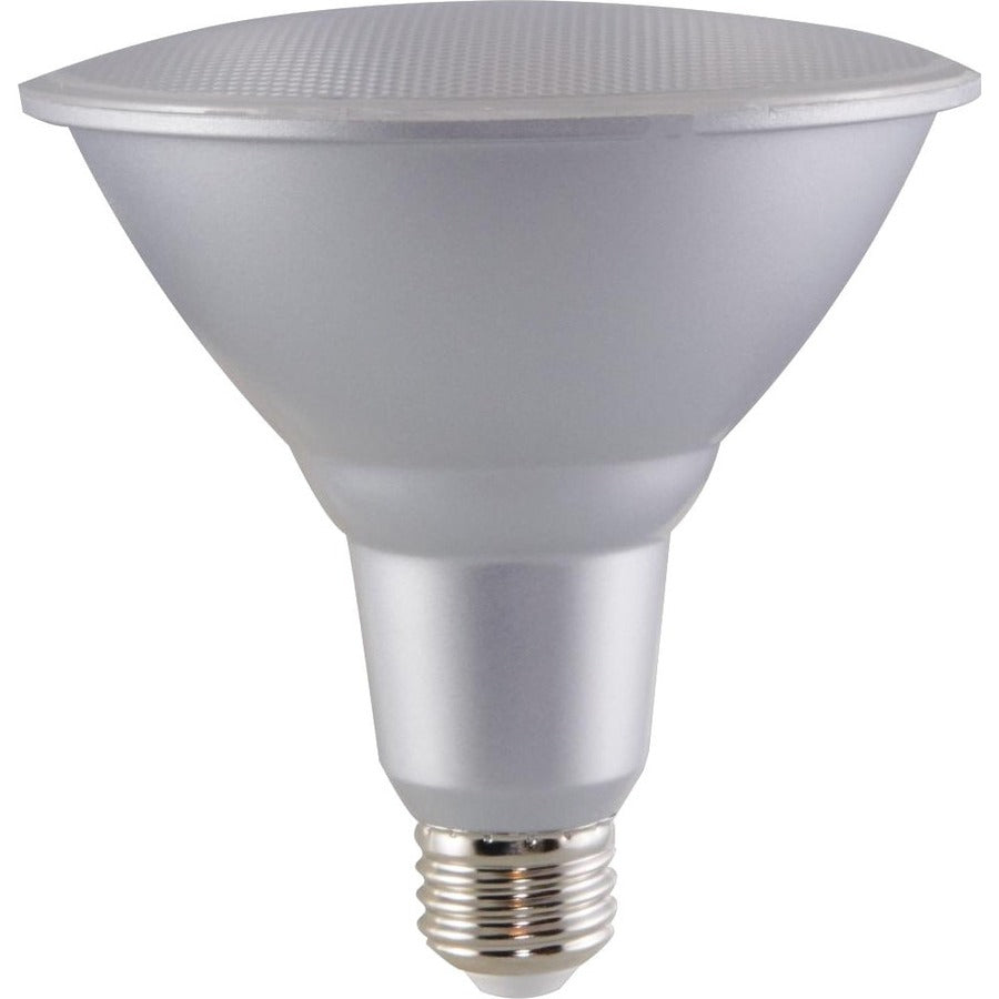Satco 15W PAR38 LED Bulb - 15 W - 90 W Incandescent Equivalent Wattage - 120 V AC - 1200 lm - Parabolic Reflector - PAR38 Size - Clear - Warm White Light Color - E26 Base - 25000 Hour - 4940.3degF (2726.8degC) Color Temperature - 90 CRI - 40deg