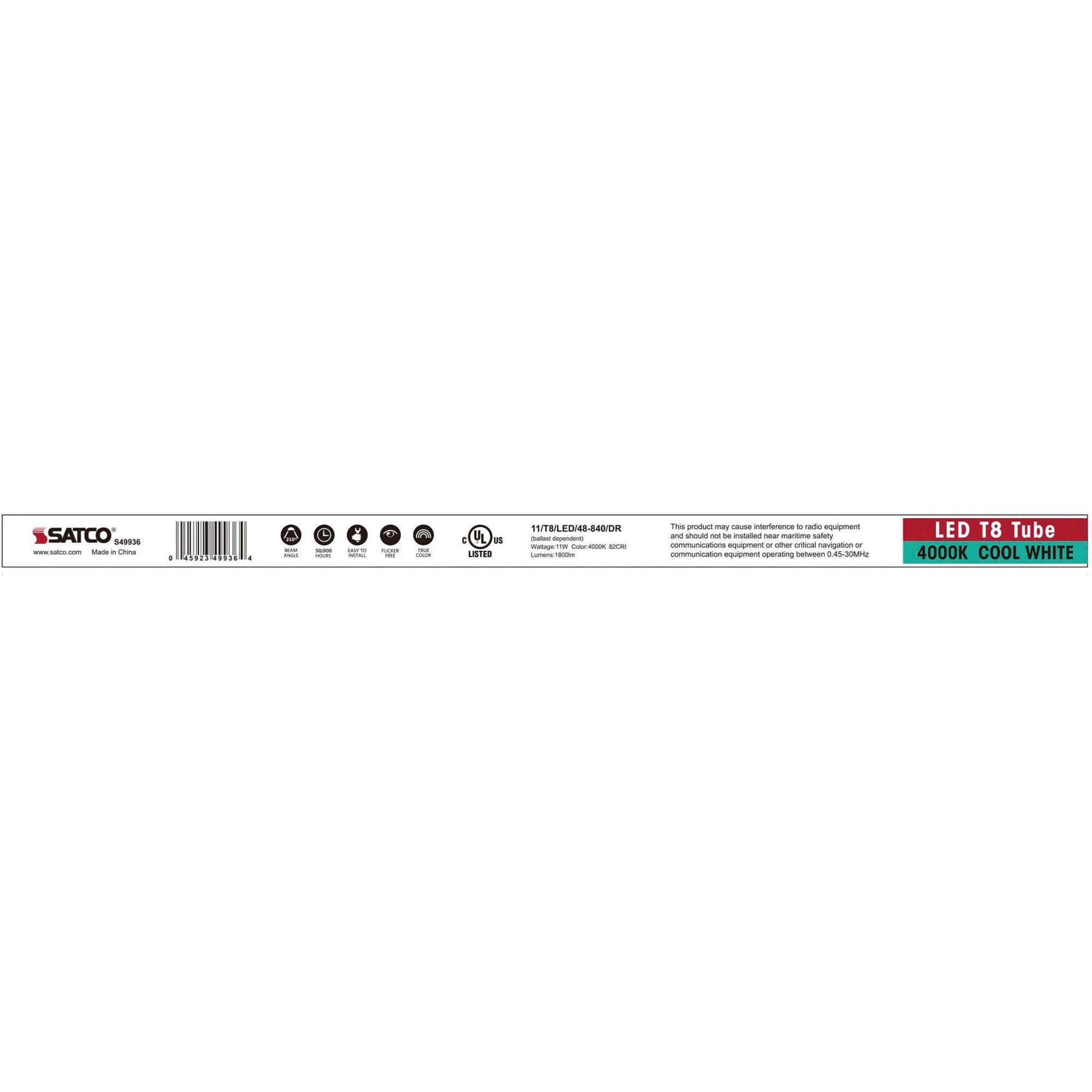 satco-11-watt-led-t8-bulb_sdns49936 - 1