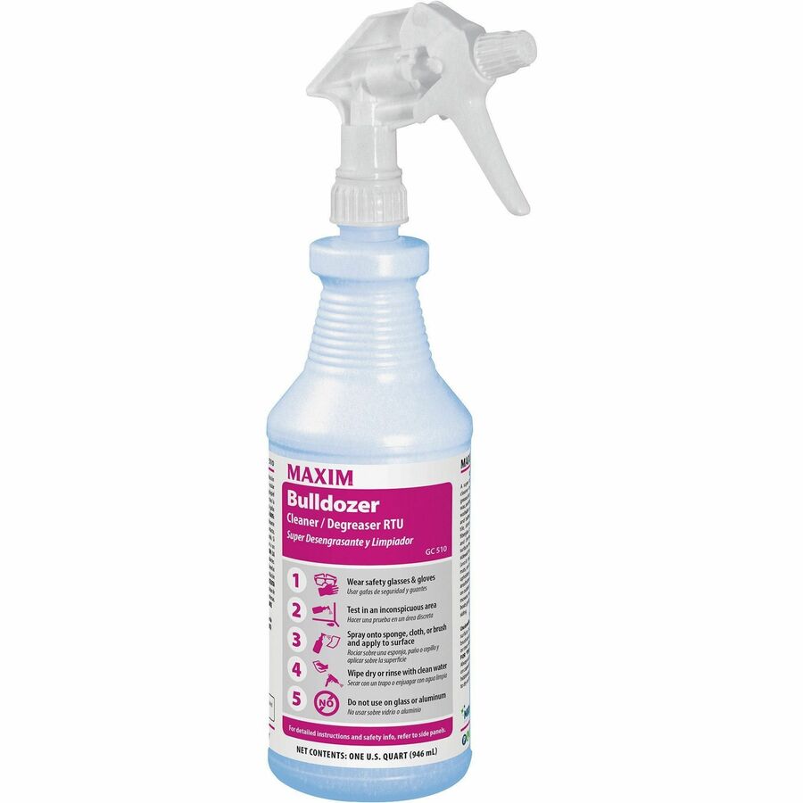 midlab-bulldozer-cleaner-degreaser-rtu-ready-to-use-32-fl-oz-1-quart-lemon-scent-12-carton-strong-yellow_mlb05100012 - 2