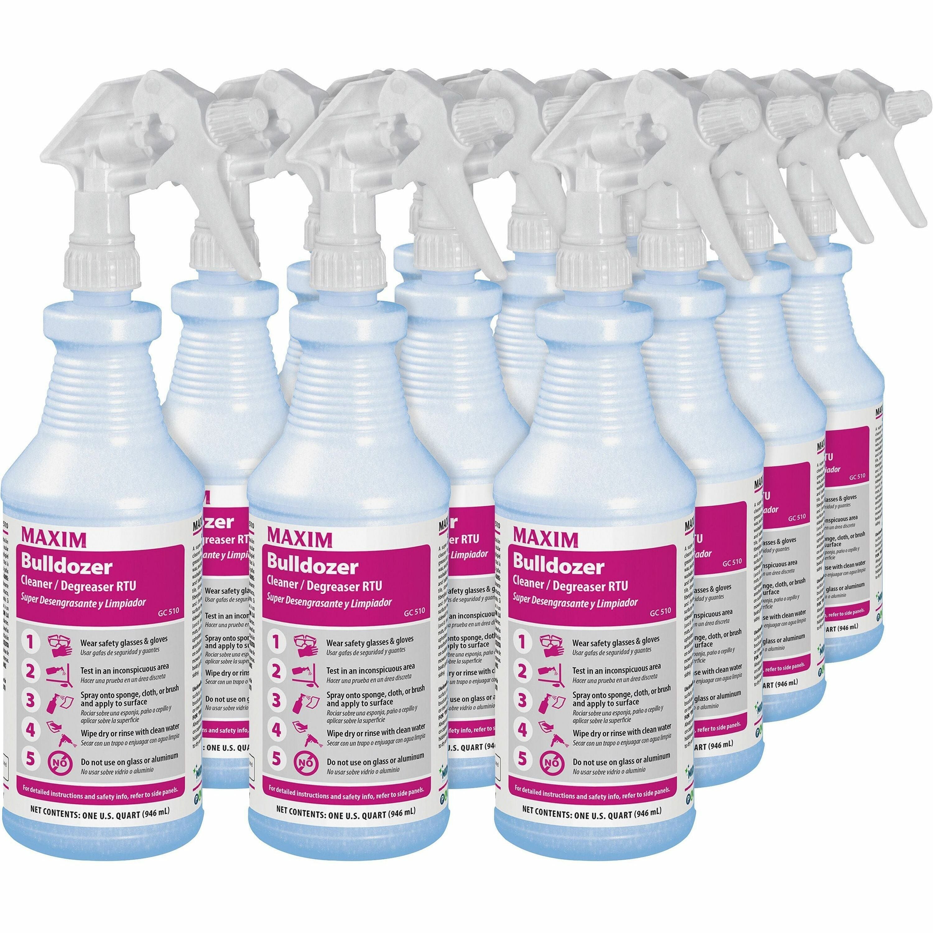 midlab-bulldozer-cleaner-degreaser-rtu-ready-to-use-32-fl-oz-1-quart-lemon-scent-12-carton-strong-yellow_mlb05100012 - 1