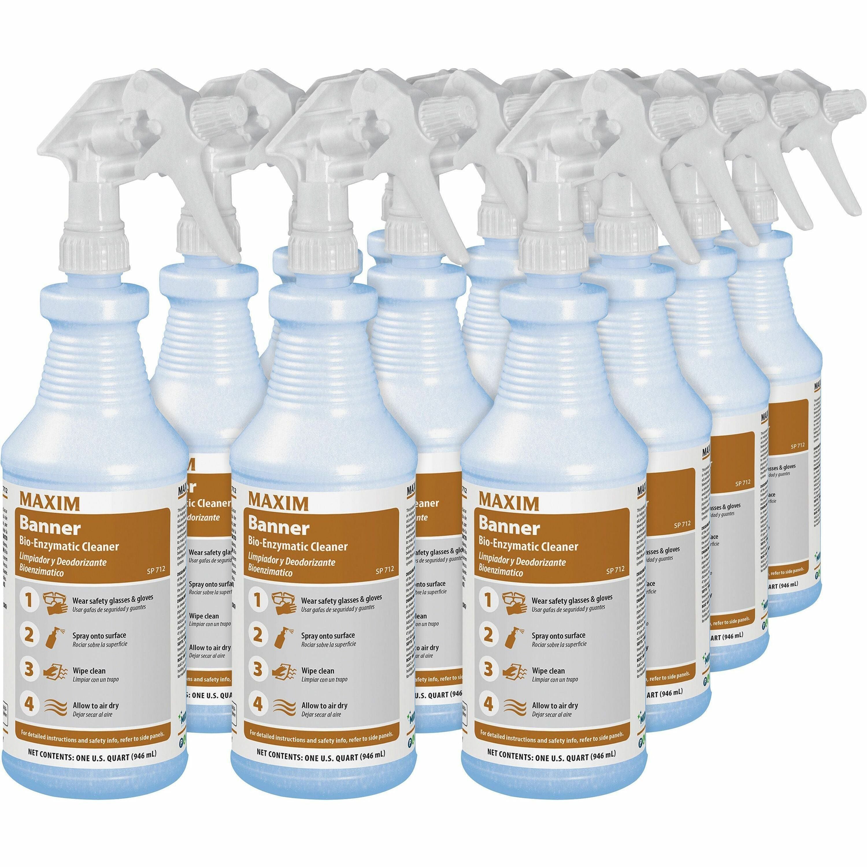 midlab-banner-bio-enzymatic-cleaner-ready-to-use-32-fl-oz-1-quart-fresh-scent-12-carton-white_mlb07120012 - 1