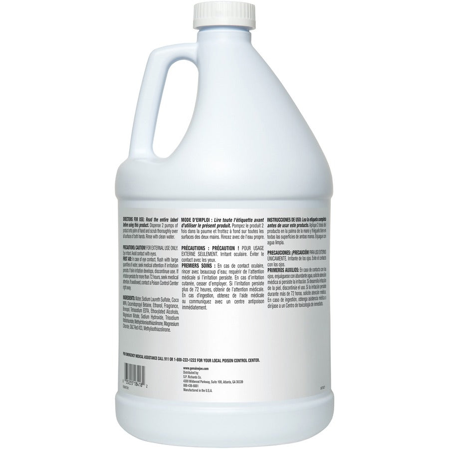 Genuine Joe Ultra Mild Foaming Skin Cleanser - Fresh ScentFor - 1 gal (3.8 L) - Hand, Skin - Moisturizing - Pink - Anti-irritant, Non-drying - 4 / Carton