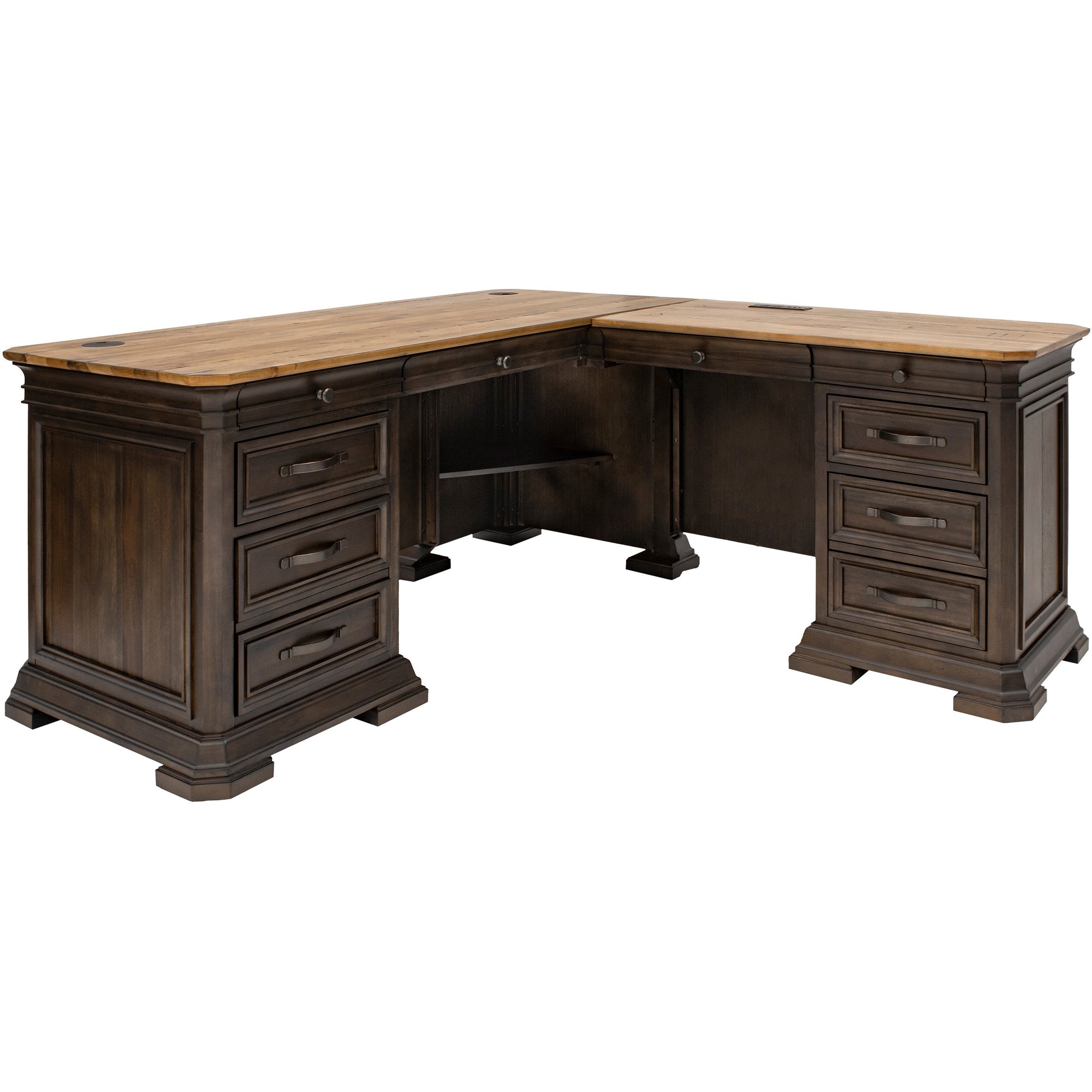 Martin Sonoma Desk - 6 x File, Keyboard Drawer(s) - Finish: Dark Roast