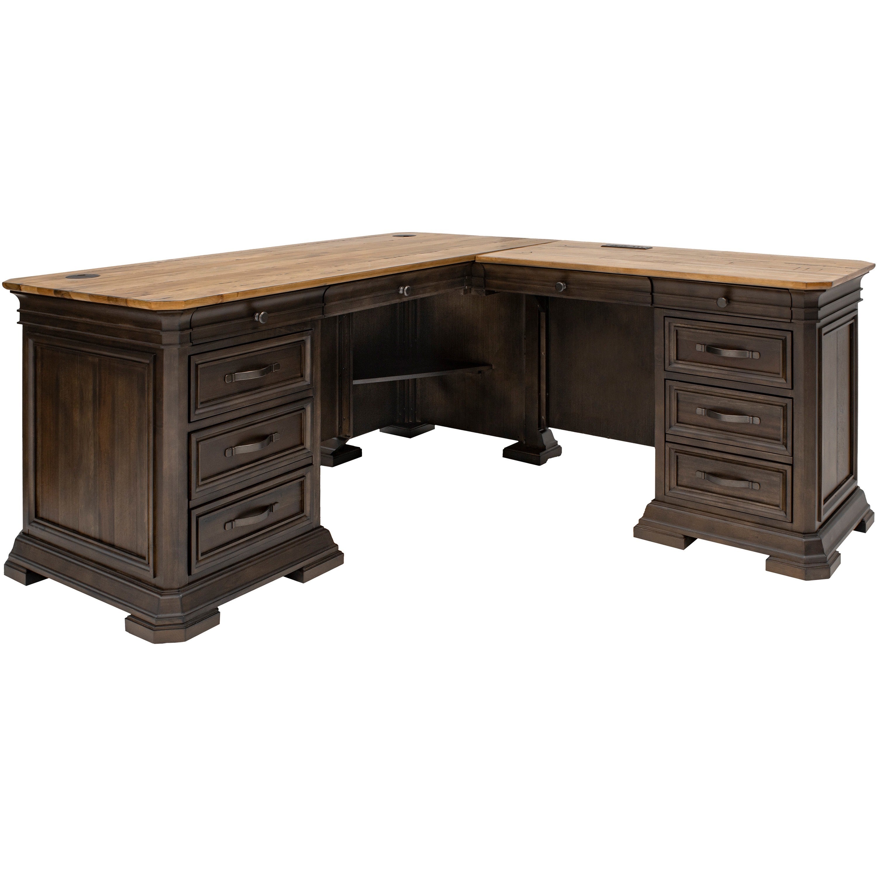 Martin Sonoma Desk - 6 x File, Keyboard Drawer(s) - Finish: Dark Roast