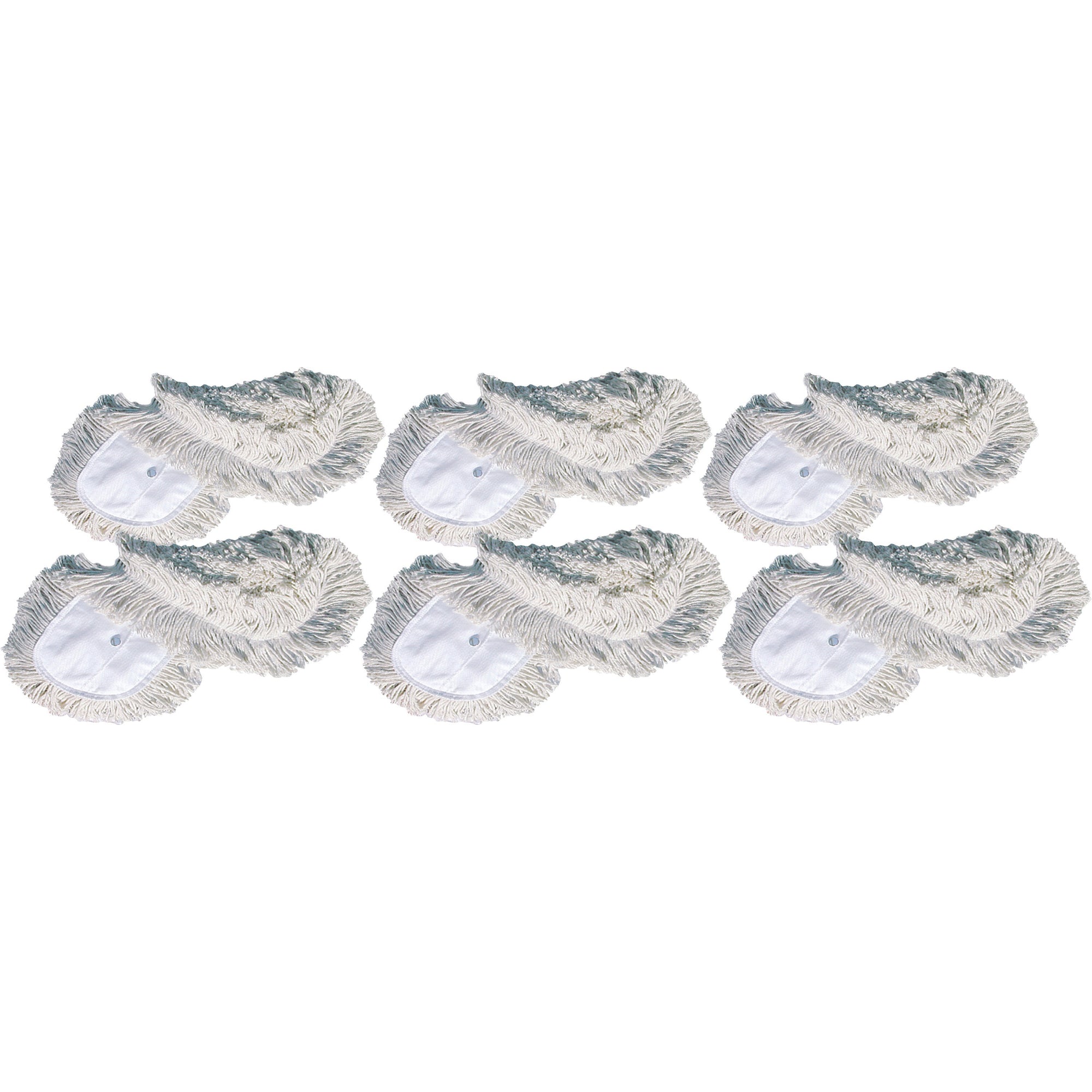 genuine-joe-dust-mop-head-refill-72-width-x-5-depth-yarn-cotton-synthetic-white-6-carton_gjo18388ct - 1