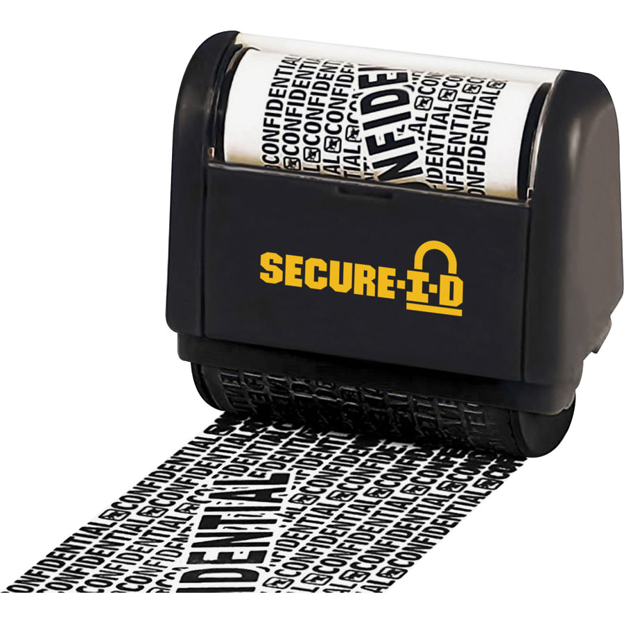 consolidated-stamp-secure-i-d-personal-security-roller-stamp-confidential-150-impression-length-black-1-pack_cos035510 - 2