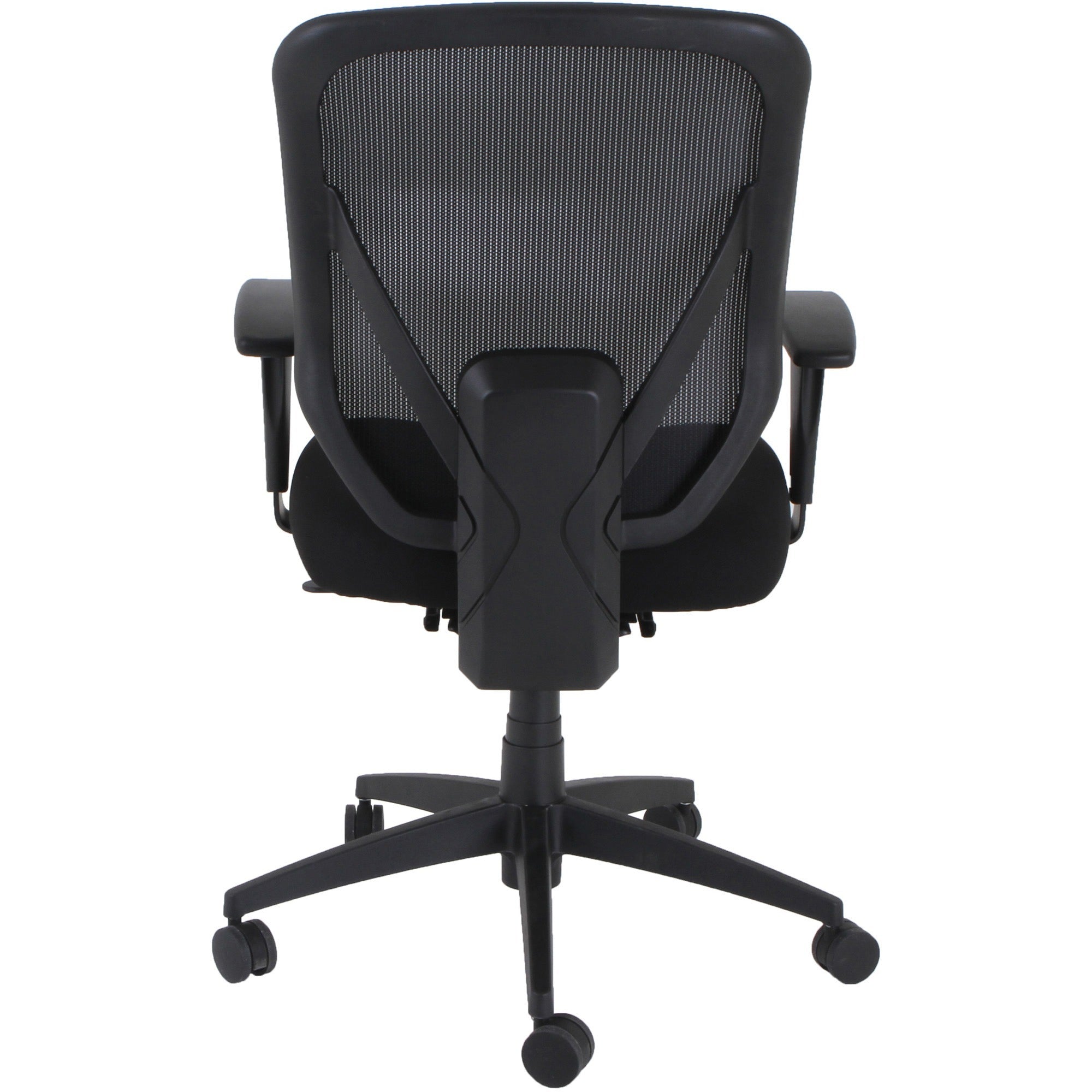 lorell-executive-mesh-high-back-office-chair-black-fabric-seat-black-mesh-back-high-back-5-star-base-armrest-1-each_llr40212 - 5